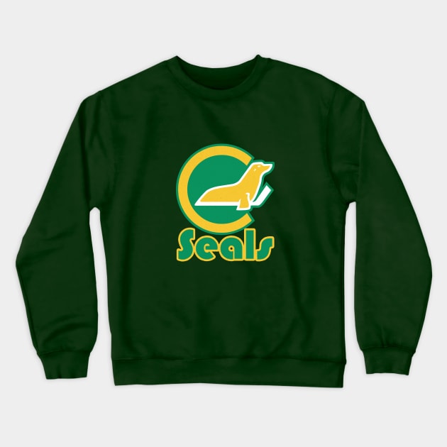 Vintage California Golden Seals Hockey Crewneck Sweatshirt by LocalZonly